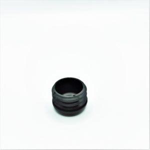 Circular black plastic cover for back tube