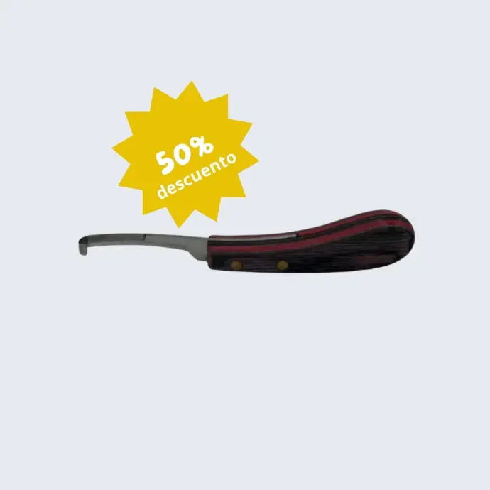 Hoof knife Bisonte magnet red&curver right