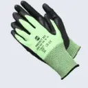 Coated green gloves (2 pairs)