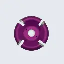 Rotoclip round disc 4 blades