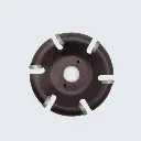 Rotoclip round disc 6 blades