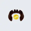Iron Block Brown Horseshoe, Size 2